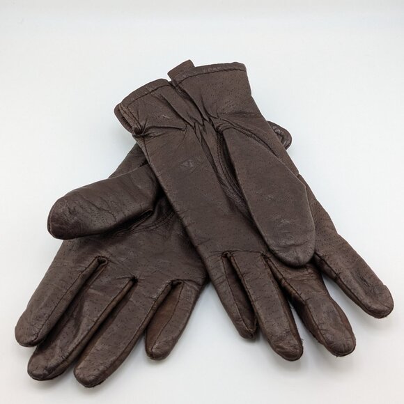 🤎 Women's Genuine Brown Leather Gloves – Soft, Sleek, & Stylish - Picture 4 of 6